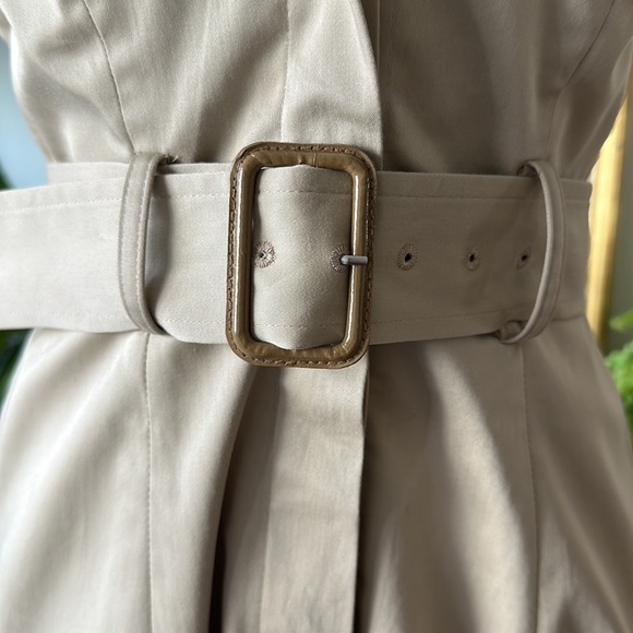 NWT Banana Republic Asymmetrical Trench Dress XS - Picture 6 of 9